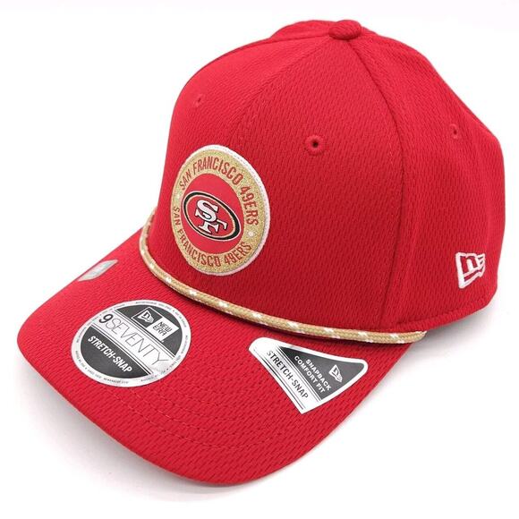San Francisco 49ers 2024 Sideline New Era 9Seventy Snapback Hat Red Rope NFL Cap - Picture 1 of 8